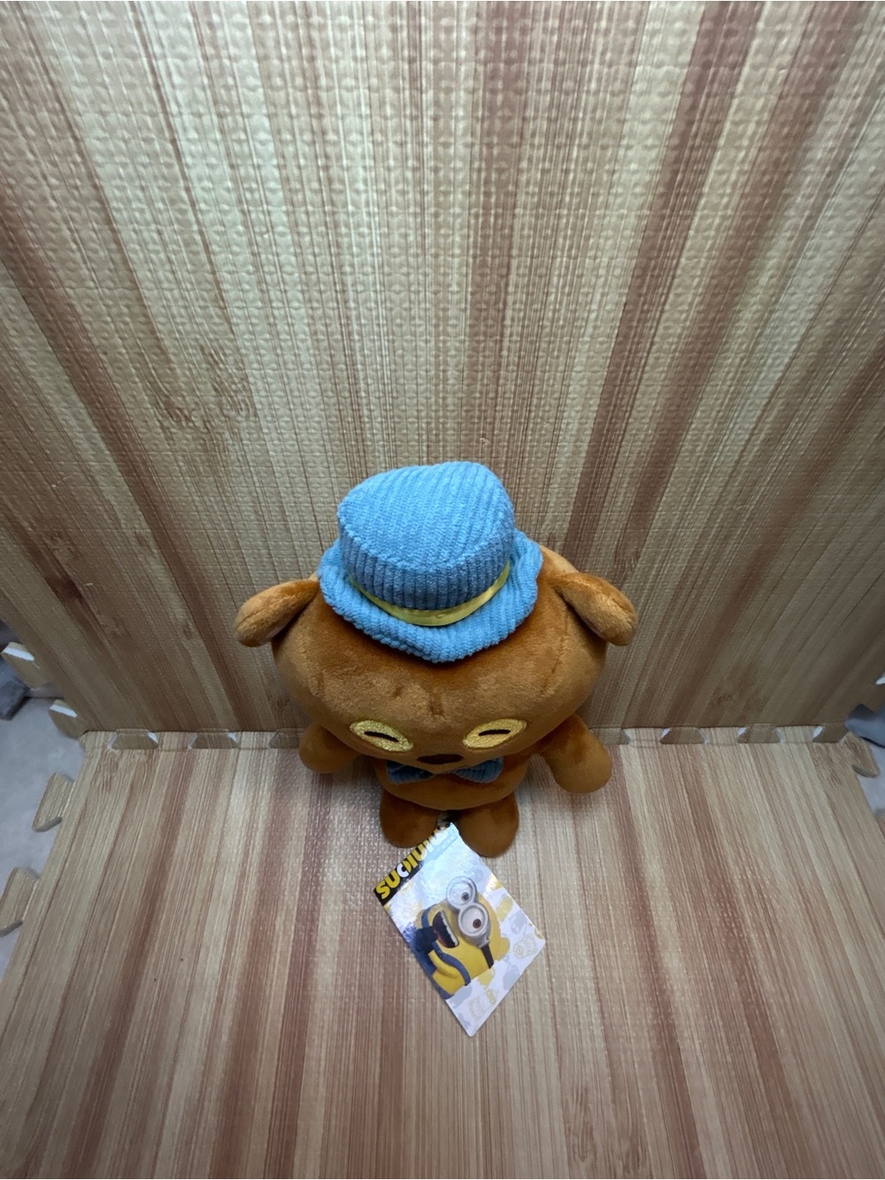 NWT Minions Tim The Bear Gentleman Plush Sega Japan Blue Hat - Picture 7 of 14